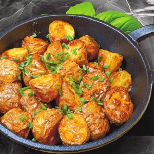 Жареный картофель с брынзой и зеленью (7) (Копировать)